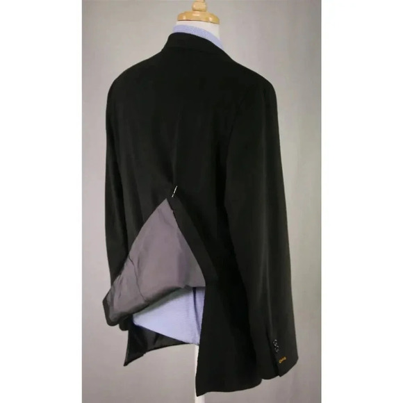 Hickey-Freeman Current Lindsey Dark Green Wool-Cashmere Flannel 2-Btn Blazer 44R - Picture 8 of 10